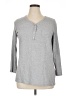 Roaman's Gray Long Sleeve Henley Size 14 (M) - photo 1