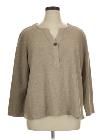 Purejill Long Sleeve Henley (view 1)