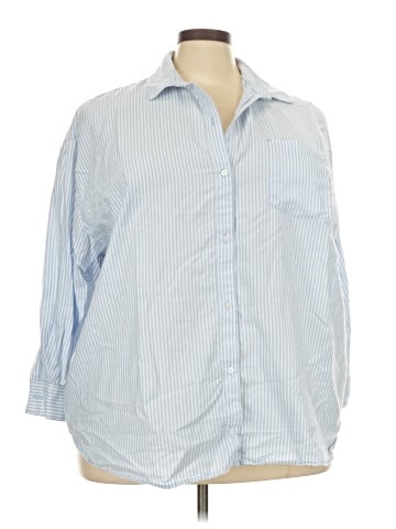 Old Navy 3/4 Sleeve Button-Down Shirt (view 1)