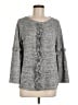 August Silk Gray Pullover Sweater Size M - photo 1