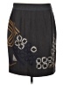 Peter Nygard Graphic Gray Casual Skirt Size 8 - photo 2