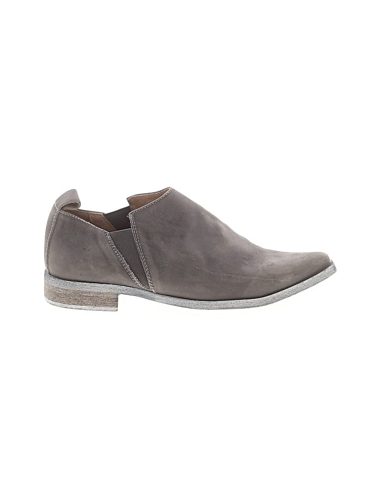 Pre-owned Free People Ankle Boots In Gray