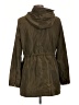 Zara Basic 100% Polyester Green Raincoat Size L - photo 2