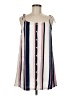 Lush Stripes Ivory Casual Dress Size M - photo 1