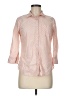 JCPenney Polka Dots Pink Long Sleeve Button-Down Shirt Size M - photo 1