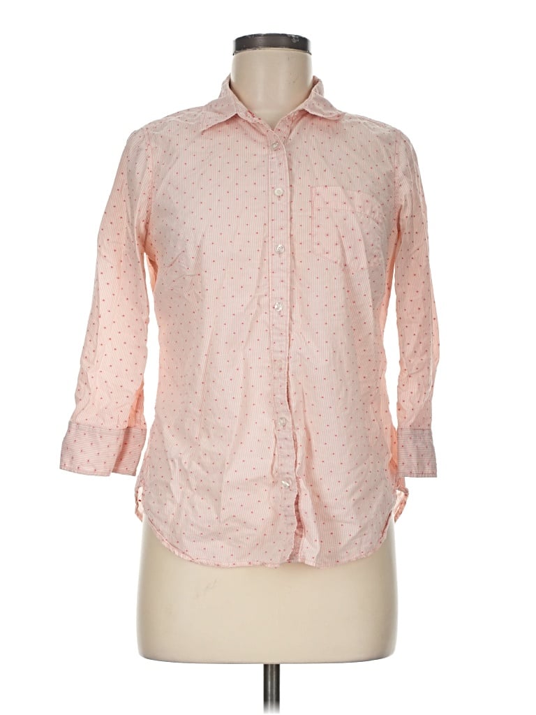Pre-owned Jcpenney Long Sleeve Button Down Shirt In Pink