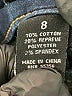 d.jeans Solid Blue Jeans Size 8 - photo 8