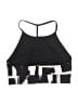 lucy Graphic Black Swimsuit Top Size M - photo 2