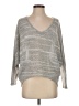Aqua Metallic Gray Pullover Sweater Size S - photo 1