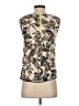 J.Crew 100% Cotton Floral Tropical Tweed Ivory Sleeveless Blouse Size 4 (petite) - photo 2
