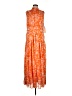Halogen 100% Polyester Orange Casual Dress Size L - photo 1