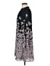 CeCe 100% Polyester Print Black Casual Dress Size 8 - photo 5