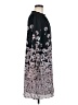 CeCe 100% Polyester Print Black Casual Dress Size 8 - photo 4