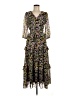Taylor 100% Polyester Floral Black Casual Dress Size 6 - photo 1