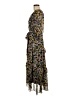Taylor 100% Polyester Floral Black Casual Dress Size 6 - photo 5