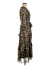 Taylor 100% Polyester Floral Black Casual Dress Size 6 - photo 4