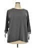 AGB Gray 3/4 Sleeve Top Size 2X - photo 1