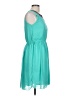 Opullence 100% Polyester Solid Teal Cocktail Dress Size L - photo 4