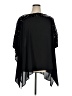 Investments 100% Polyester Black Short Sleeve Blouse Size XL - photo 1