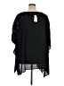 Investments 100% Polyester Black Short Sleeve Blouse Size XL - photo 2