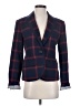 Merona Plaid Blue Blazer Size 4 - photo 1