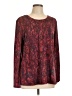 IMAN Burgundy Long Sleeve T-Shirt Size L - photo 1