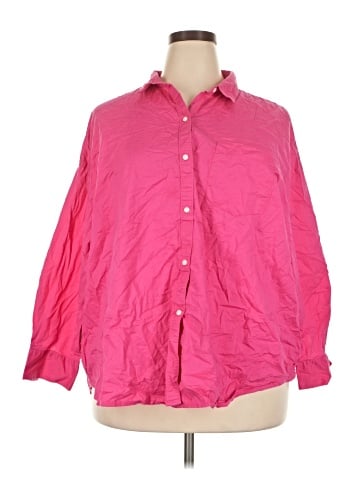 Gap 3/4 Sleeve Button-Down Shirt (view 1)