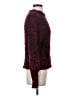 Parker Tweed Burgundy Pullover Sweater Size S - photo 4