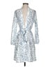 Cider Paisley Blue Cocktail Dress Size XS - photo 1