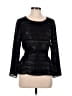 Sézane 100% Polyester Black 3/4 Sleeve Top Size 36 waist - photo 1