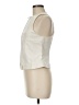 KHY 100% Polyurethane Solid Ivory Sleeveless Blouse Size M - photo 5