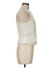 KHY 100% Polyurethane Solid Ivory Sleeveless Blouse Size M - photo 4