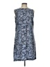 Tory Burch Paisley Solid Floral Blue Casual Dress Size 10 - photo 1