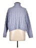Pink Rose 100% Polyester Blue Turtleneck Sweater Size L - photo 1