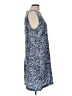 Tory Burch Paisley Solid Floral Blue Casual Dress Size 10 - photo 4