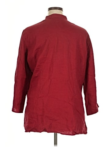 Lauren by Ralph Lauren 3/4 Sleeve Button-Down Shirt (view 2)
