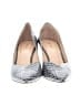 M. Gemi 100% Leather Gray Heels Size EU 37 1/2 - photo 2