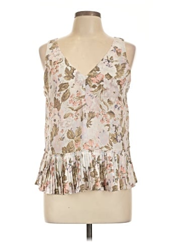Rebecca Taylor Sleeveless Silk Top (view 1)