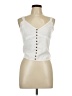 Love Notes 100% Cotton White Sleeveless Blouse Size L - photo 1