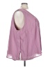 Roaman's 100% Polyester Pink Purple Sleeveless Blouse Size 38 Petite - photo 4