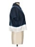 J.Crew 100% Cotton Color Block Blue Short Sleeve Blouse Size 10 - photo 4
