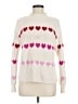 Talbots Hearts Ivory Turtleneck Sweater Size M - photo 1