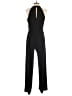 Nina Leonard Solid Black Jumpsuit Size S - photo 2