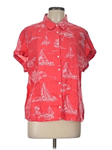 Cynthia Rowley Short Sleeve Blouse (view 1)