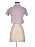 Velocity Purple Short Sleeve Turtleneck Size S - photo 1