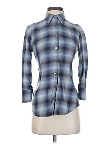 Elizabeth and James 3/4 Sleeve Button-Down Shirt (view 1)
