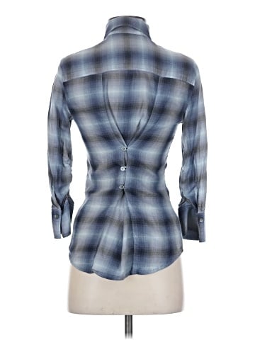 Elizabeth and James 3/4 Sleeve Button-Down Shirt (view 2)