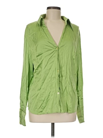 Escada Long Sleeve Silk Top (view 1)