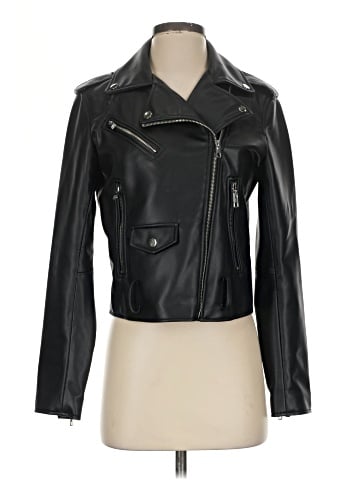 Zara Faux Leather Jacket (view 1)