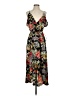 Soprano 100% Polyester Paisley Black Casual Dress Size S (estimated) - photo 1